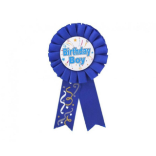 Birthday Boy Medaljrosett Blå