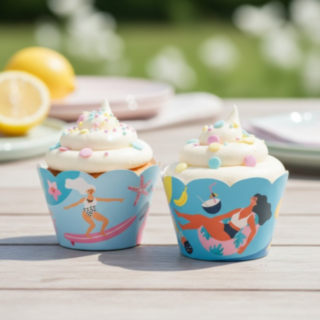 Sommar Cupcake Wrappers