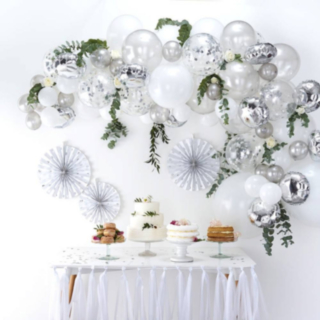 Ballongbåge DIY Silver