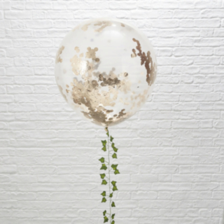 Mega Konfetti Ballonger Roséguld