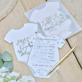 Babyshower Gissningslek Kort