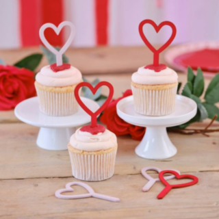 Hjärta Cupcaketoppers