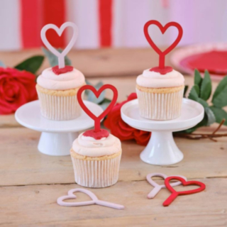 Hjärta Cupcaketoppers