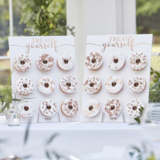 Roséguld/Vit Donutvägg