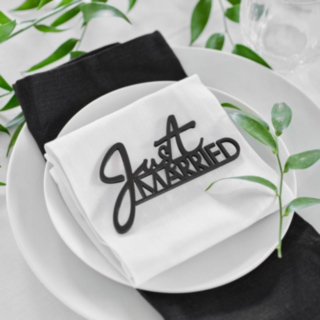 Just Married Bordsskylt