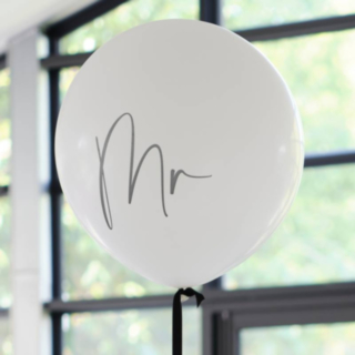 Mr. Ballong Vit/Svart