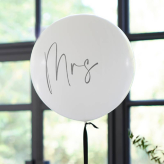Mrs. Ballong Vit/Svart