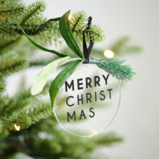 Merry Christmas Akryl Julpynt