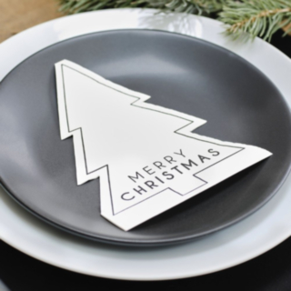 Julgran Merry Christmas Servetter