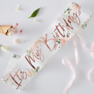 Blommigt It's My Birthday Ordensband