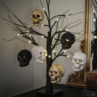 Dödskalle Halloweendekorationer
