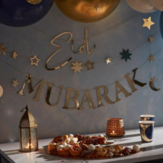 Eid Mubarak Girlang Guld