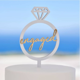 Engaged Diamantring Tårttopper