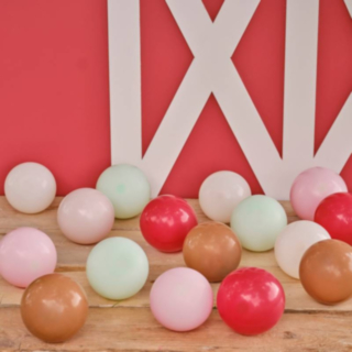 Mosaik Ballongmix Ljusrosa/Beige