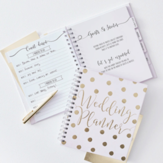 Wedding Planner Bok Guld