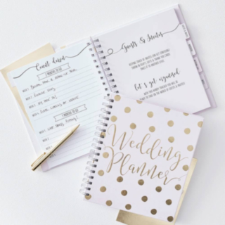 Wedding Planner Bok Guld