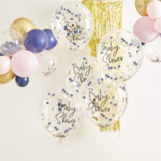 Babyshower Multifärgade Konfetti Ballonger