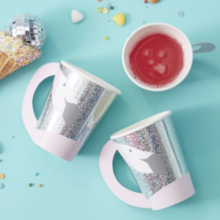 Flamingo Pappmugg Med Öra Iriserende