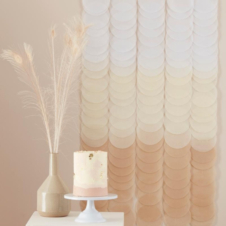 Ombre Bakgrund DIY Vit/Brun