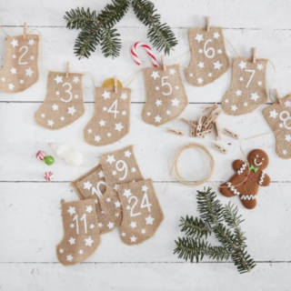 DIY Jute Julkalender