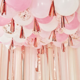 Ballonger Tak Kit Rosa/Roséguld