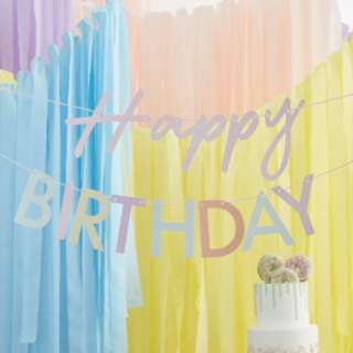 Happy Birthday Girlang Pastell