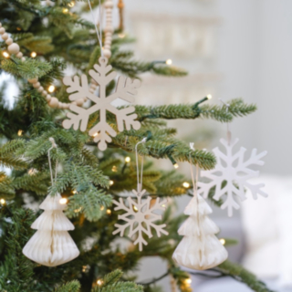 Hängande Snnöflingor Julgranspynt
