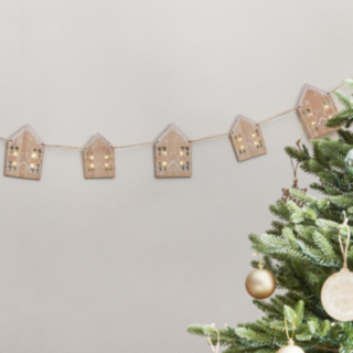 LED Pepparkakshus Trägirlang