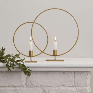 Cirkelformade Ljusstakar Guld