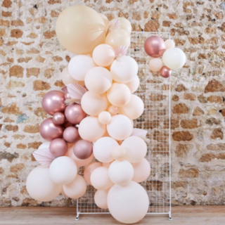 Ballongbåge Persika/Roséguld