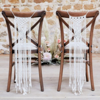 Macrame Stolsdekorationer