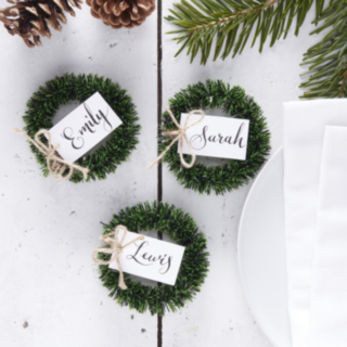 Rustic Christmas Placeringskort