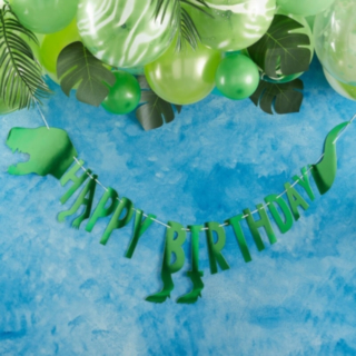 Dinosaurie Happy Birthday Girlang