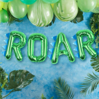 Roar Dinosaurie Folieballonger Grön
