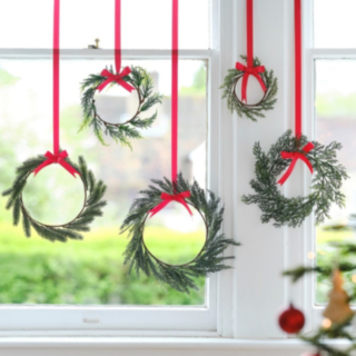 Vintergrön Mini Julkrans