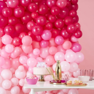 Ballongvägg DIY Ombre Rosa