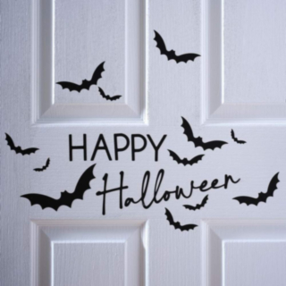 Fladdermöss Halloween Klistermärken