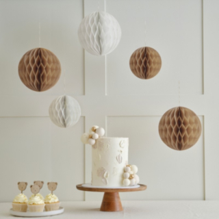 Neutrala Honeycombs Vit/Brun