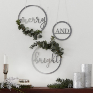 Merry & Bright Akrylskylt