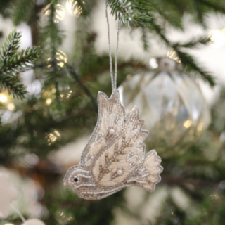 Broderad Duva Julgranspynt
