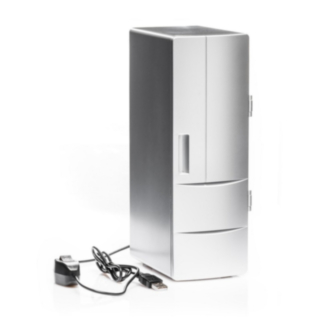 Mini USB Kylskåp Silver