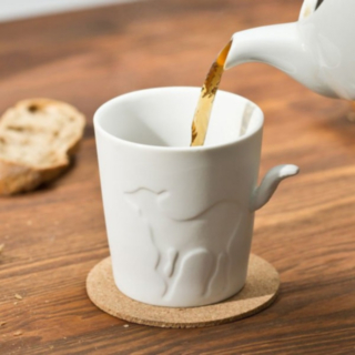 Hjortsvans Mugg Vit
