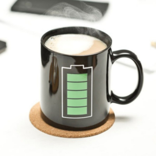 Batteri Värmekänslig Mugg