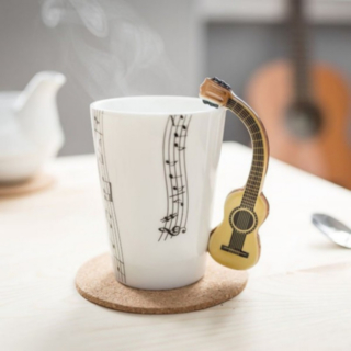 Akustisk Gitarr Porslinsmugg