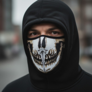 Dödskalle Neopren Mask