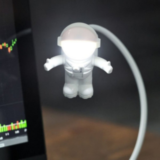 Astronaut USB Lampa Vit