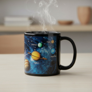 Solsystem Färgskiftande Mugg