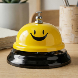 Smiley Receptionsklocka