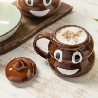 Poop Emoji Mugg Brun