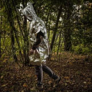 Survival Värmeponcho Silver